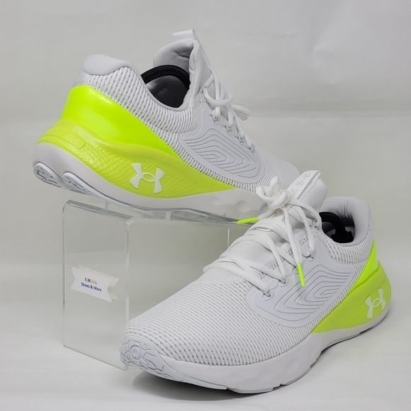 Under Armour Mens Sz 12 UA Charged Vantage 2 Running Shoes White 3024873 107 New main image 8